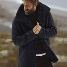 Load image into Gallery viewer, Men's Solid Coat Winter Thicken Warm Jacket Vintage Coat Outwear Windproof Chamarra Hombre Fleece Veste Homme Men Parkas Clohtes