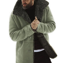 Load image into Gallery viewer, Men's Solid Coat Winter Thicken Warm Jacket Vintage Coat Outwear Windproof Chamarra Hombre Fleece Veste Homme Men Parkas Clohtes